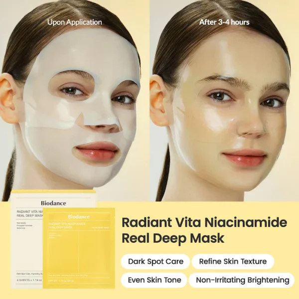 Radiant Vita Niacinamide Real Deep Mask Biodance - Imagen 2